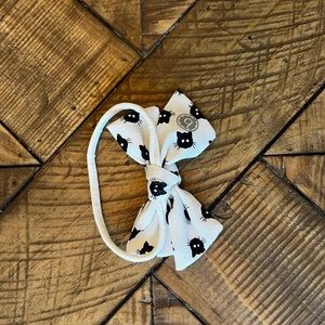 Halloween cat baby bling bow